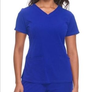 Royal Blue Healing Hands Scrub Set